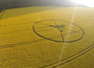 aerial of Hambledon Hill