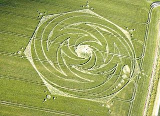 aerial of Milk Hill