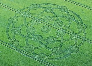aerial of Barbury Castle