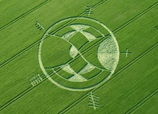 aerial of Silbury Hill