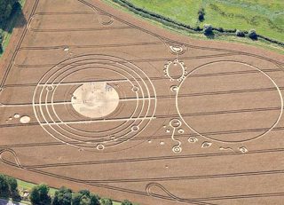 aerial of Avebury Manor