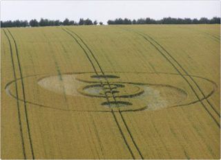 aerial of Dovendale Longbarrow