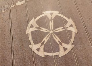 aerial of Badbury Rings