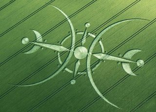 aerial of Clearbury Ring