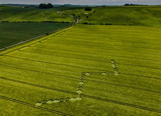 aerial of Hackpen Hill