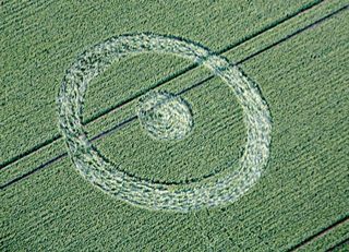 aerial of Alton Barnes