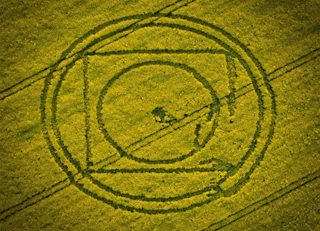 aerial of Silbury Hill
