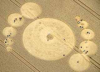 aerial of Silbury Hill