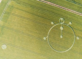 aerial of Yarnbury Castle
