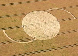aerial of Alton Barnes