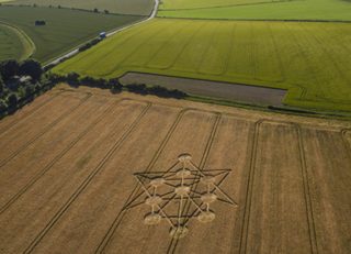 aerial of Badbury Rings