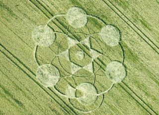 aerial of Milk Hill