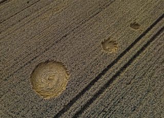 aerial of Silbury Hill