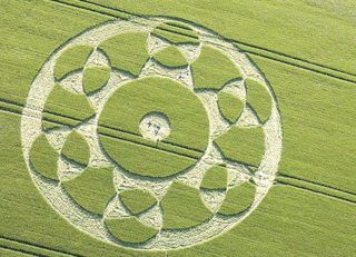 aerial of Silbury Hill