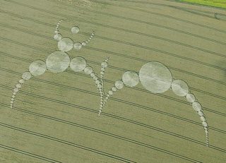 aerial of Alton Barnes