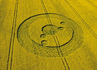 aerial of Uffington White Horse