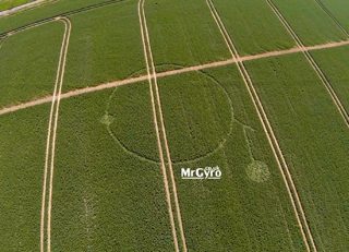 aerial of Barbury Hill