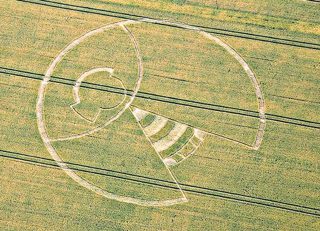 aerial of Uffington White Horse