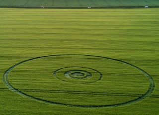 aerial of Bishop's Cannings Down