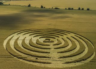 aerial of Winterbourne Bassett