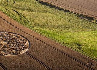 aerial of Hackpen Hill