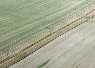 aerial of Alton Barnes