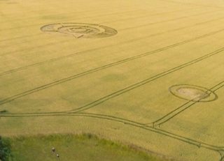 aerial of Rollright Stones