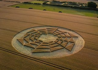 aerial of Barbury Castle