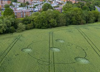 aerial of Dronfield