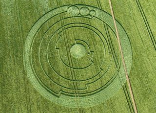 aerial of Barbury Castle
