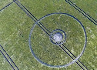 aerial of Silbury Hill