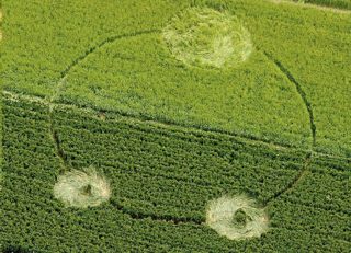 aerial of Silbury Hill
