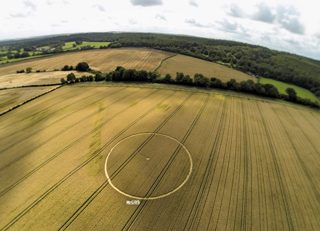 aerial of Cley Hill