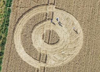 aerial of Silbury Hill