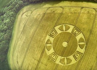 aerial of Wylye