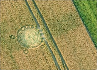 aerial of Alton Barnes