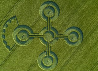 aerial of Alton Barnes