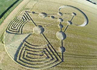 aerial of Badbury Rings