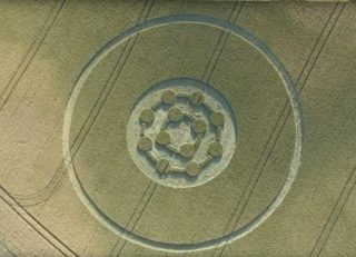 aerial of Easton Royal