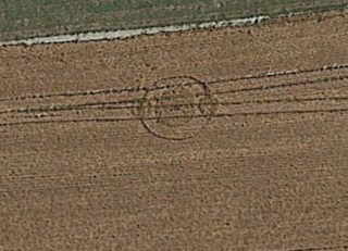 aerial of Long Man of Wilmington