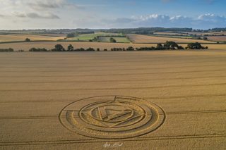 aerial of Preston Candover from ccc