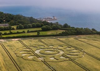 aerial of Lime Regis