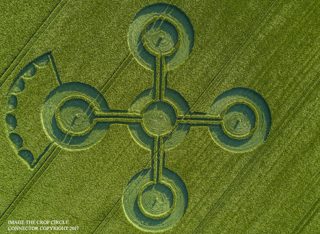aerial of Alton Barnes