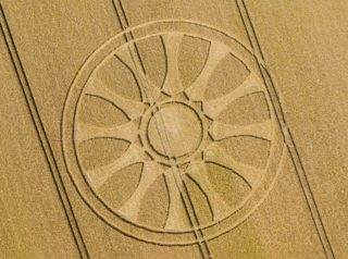 aerial of Barbury Castle from ccc