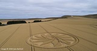 aerial of Clifford's Hill from ccc