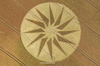 aerial of Westbury White Horse from ccc