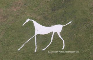 aerial of Hackpen Hill from ccc