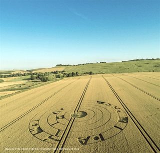 aerial of Burderop Down
