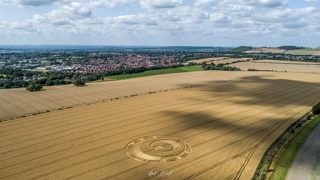 aerial of Etchilhampton from ccc