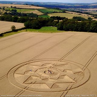 aerial of Rollright Stones from ccc